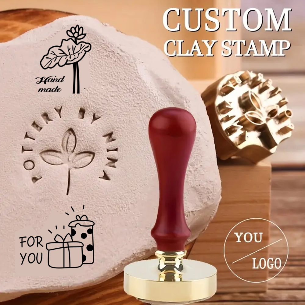 Soap Stamp Custom - Custom Pottery Stamp Personalized Ceramic Stamp