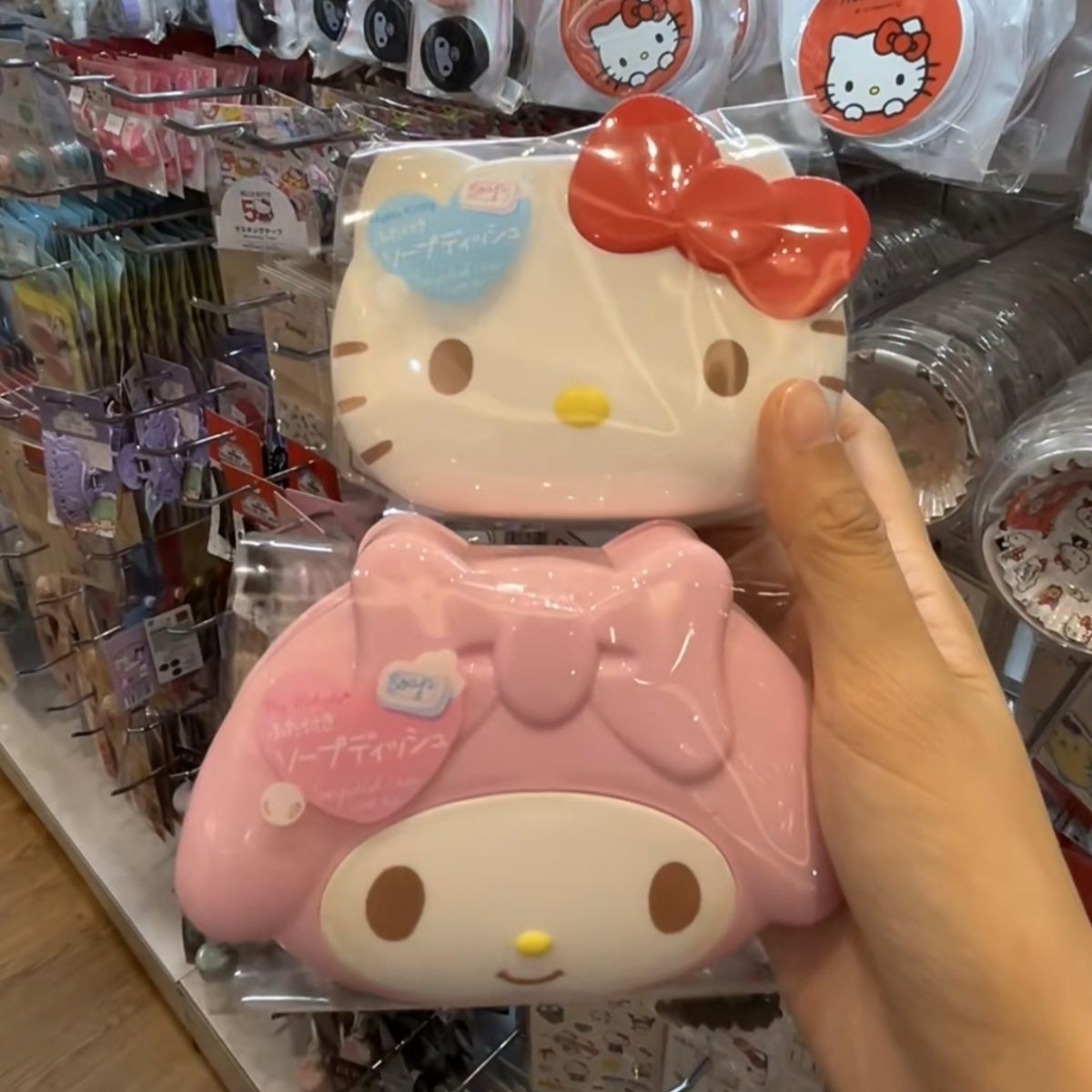 Soap Dish Draining - Anime Sanrio Hello Kitty My Melody