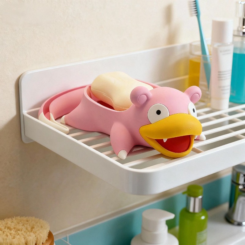 Soap Dish Draining - Kawaii Pokemon Anime Figure Slowpoke Soap