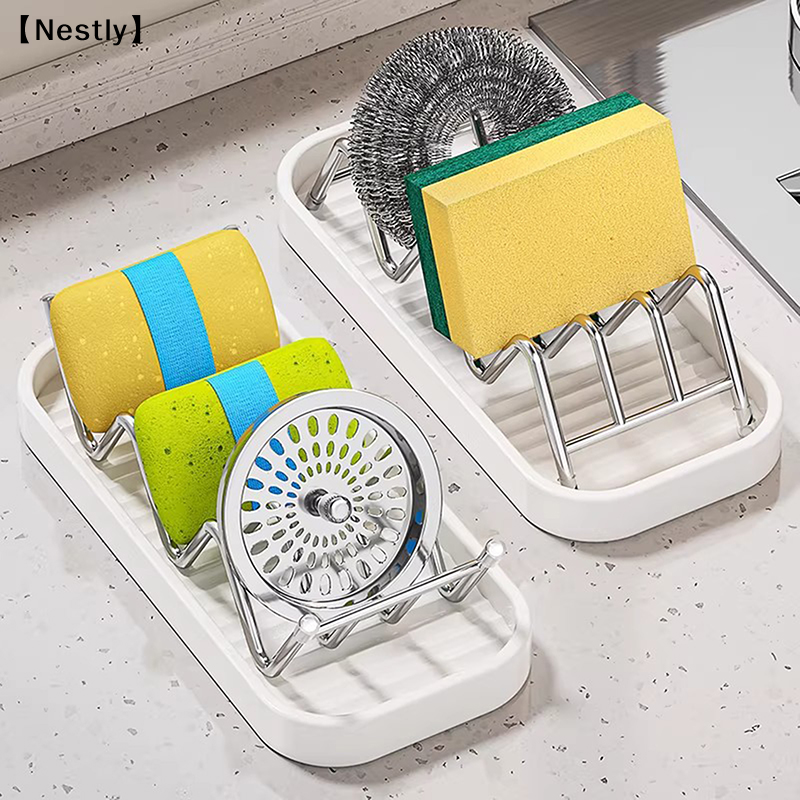 Soap Dish Draining - Stainless Steel W-Shaped Soap Holder Space