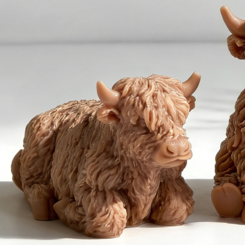 Soap Making Additives - DIY Highland Cow Animal-Shaped Candle Mold