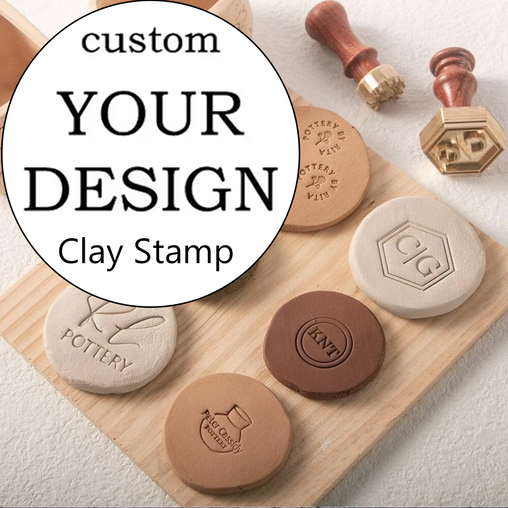Soap Stamp Custom - Personalized Clay Stamp with 10 Patterns