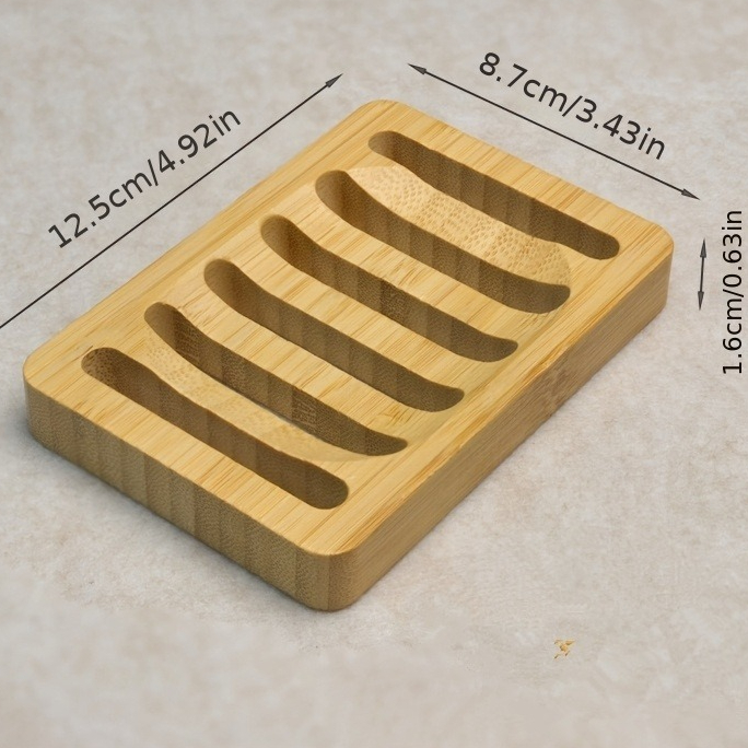Bamboo Case Tray Wooden Preven - مراجعة Soap Dish Draining وسعره
