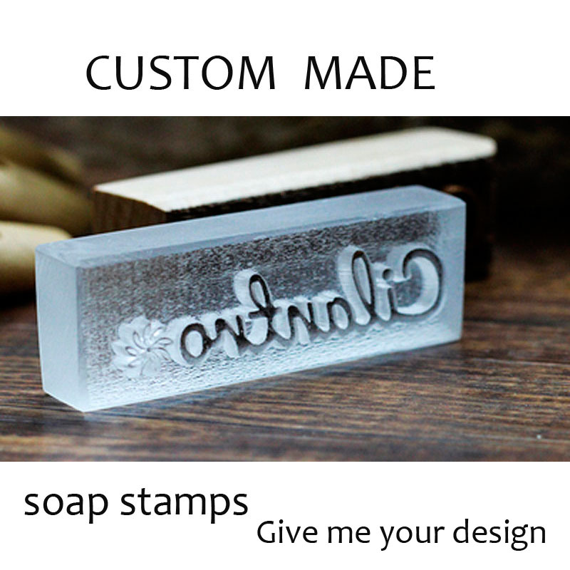 Custom Acrylic Clear Soap Stam - مراجعة Soap Stamp Custom وسعره