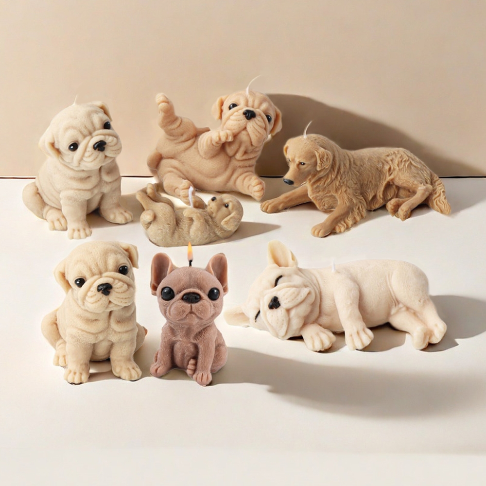 3D Dog Silicone Candle Molds S - مراجعة Soap Making Additives وسعره
