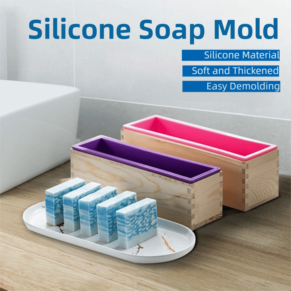 1200ml Silicone Soap Mold Wood - مراجعة Soap Making Box وسعره