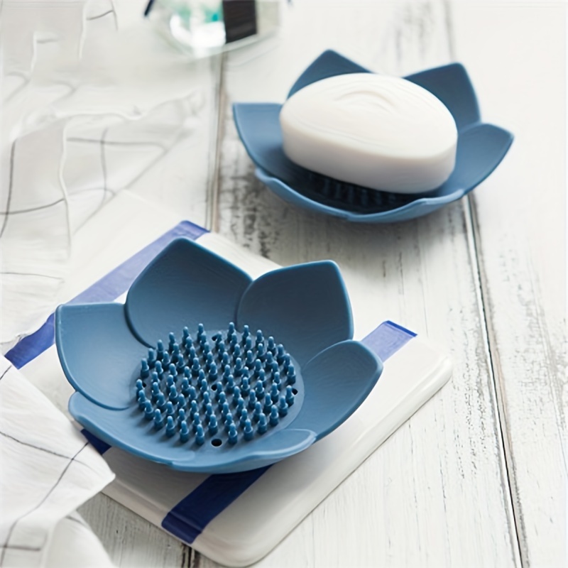 Soap Box Lotus Shape Non-slip  - مراجعة Soap Dish Draining وسعره