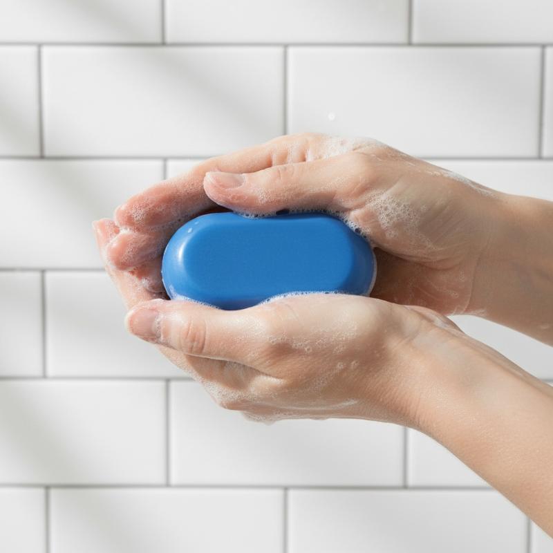 65g Blue Soap Face Body Bar So - مراجعة Castor Oil Soap وسعره