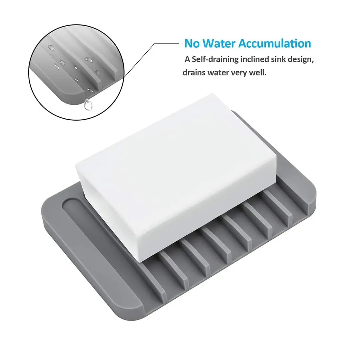 Self Draining Soap Dishes Sili - مراجعة Soap Dish Draining وسعره