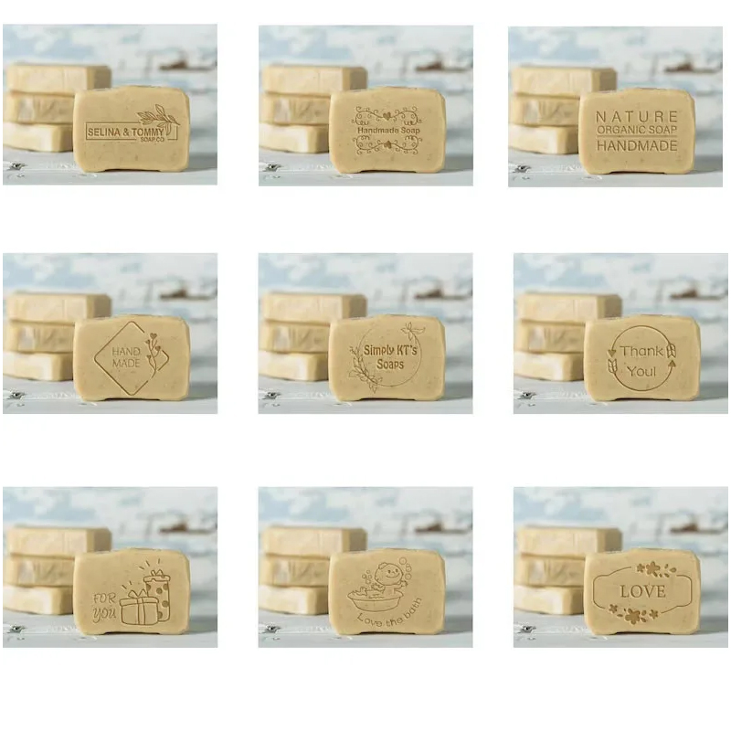 Custom Pottery Stamp Personali - مراجعة Soap Stamp Custom وسعره