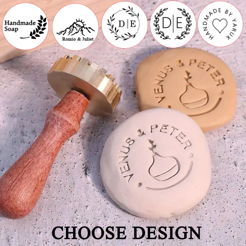 Custom Clay Stamp for Pottery  - مراجعة Soap Stamp Custom وسعره