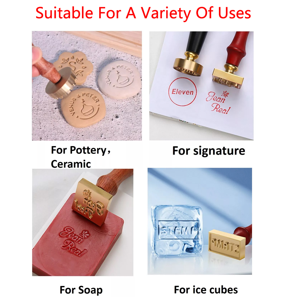 Custom Clay Stamp for Pottery  - مراجعة Soap Stamp Custom وسعره