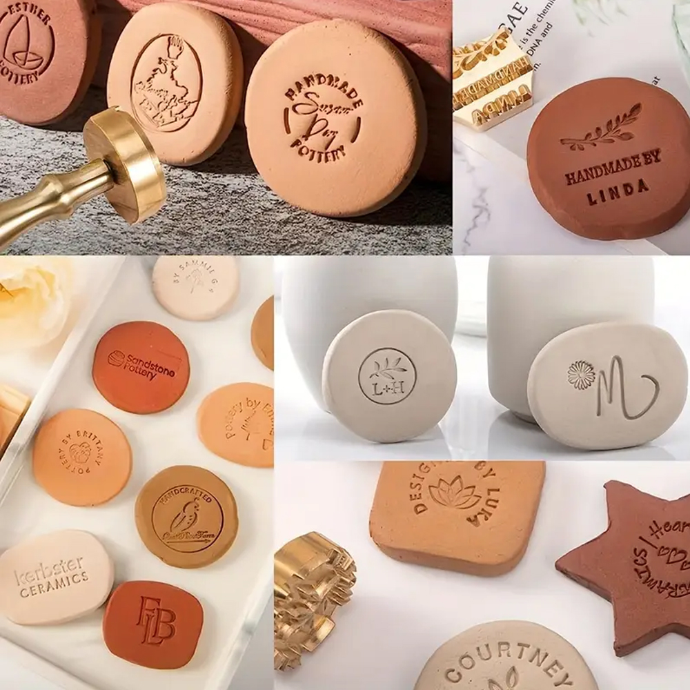 Custom Clay Stamp for Pottery  - مراجعة Soap Stamp Custom وسعره