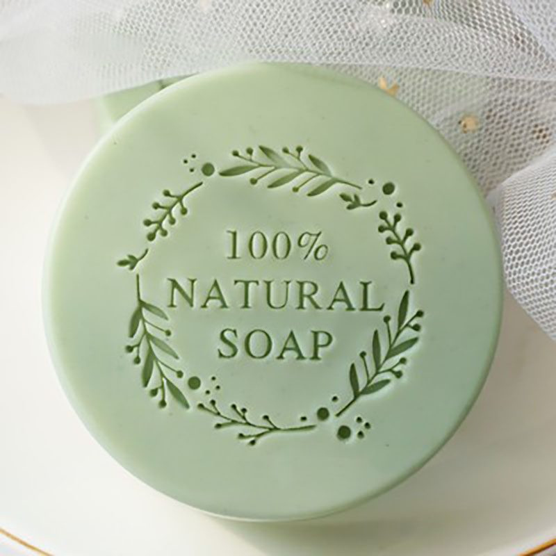 100% NATURAL SOAP  Letter flow - مراجعة Soap Stamp Custom وسعره