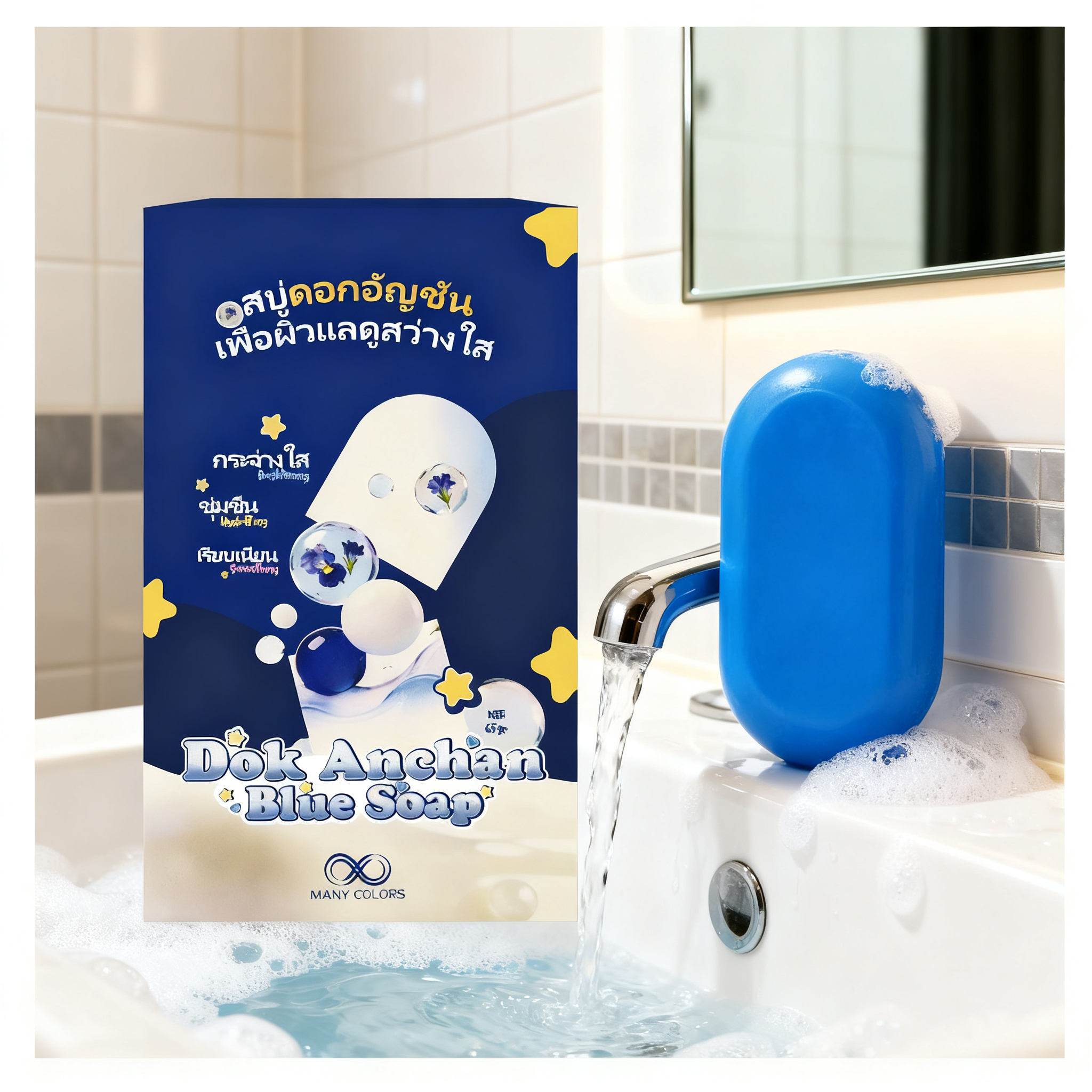65G 1/2/3pcs Dok Anchan Blue S - مراجعة Castor Oil Soap وسعره