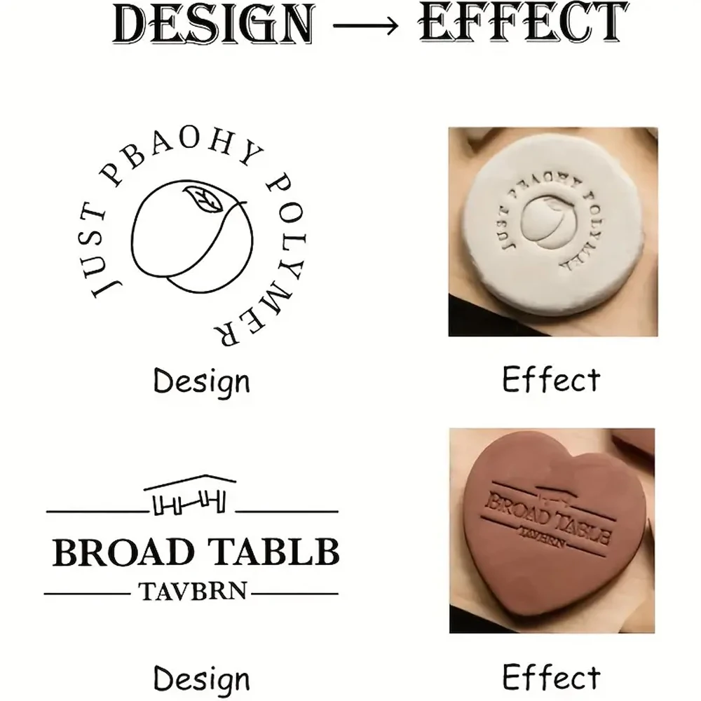 Custom Clay Stamp for Pottery  - مراجعة Soap Stamp Custom وسعره