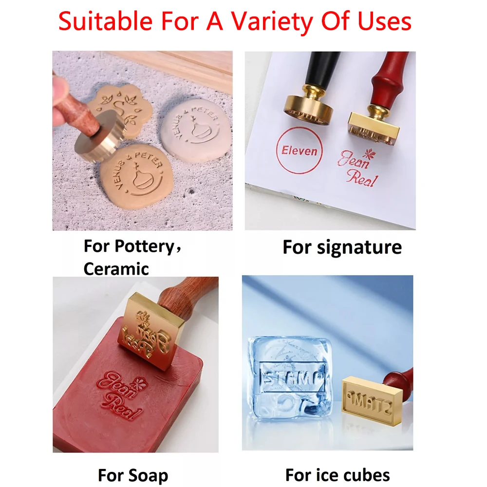 Custom Clay Stamp for Pottery  - مراجعة Soap Stamp Custom وسعره