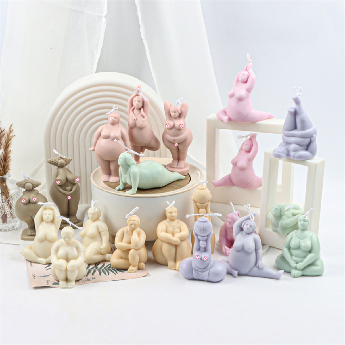 3D Lady Body Candle Mold Yoga  - مراجعة Soap Making Additives وسعره