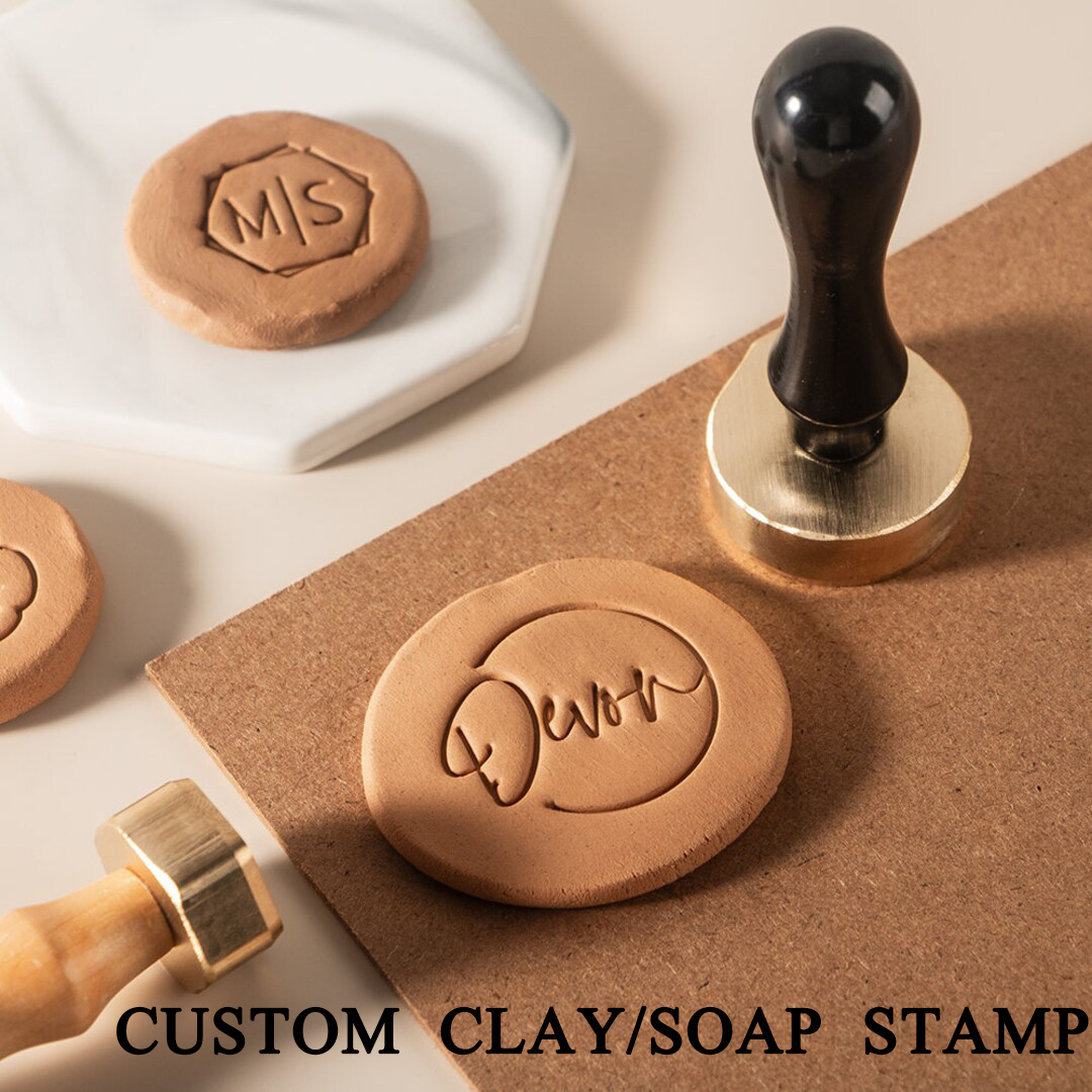 Custom Pottery Stamp for Clay  - مراجعة Soap Stamp Custom وسعره