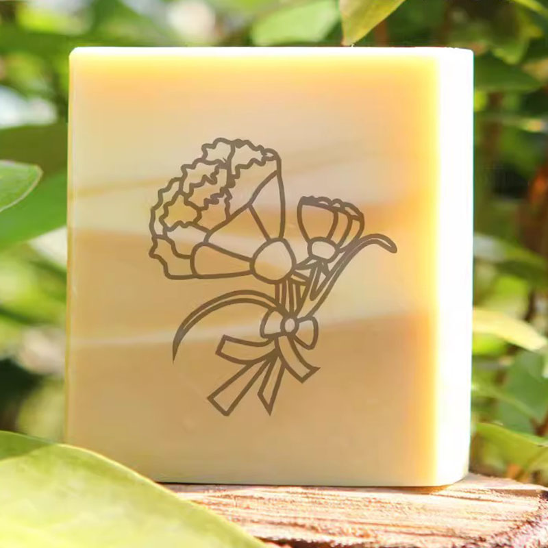 Flower Handmade Clear Stamp, N - مراجعة Soap Stamp Custom وسعره