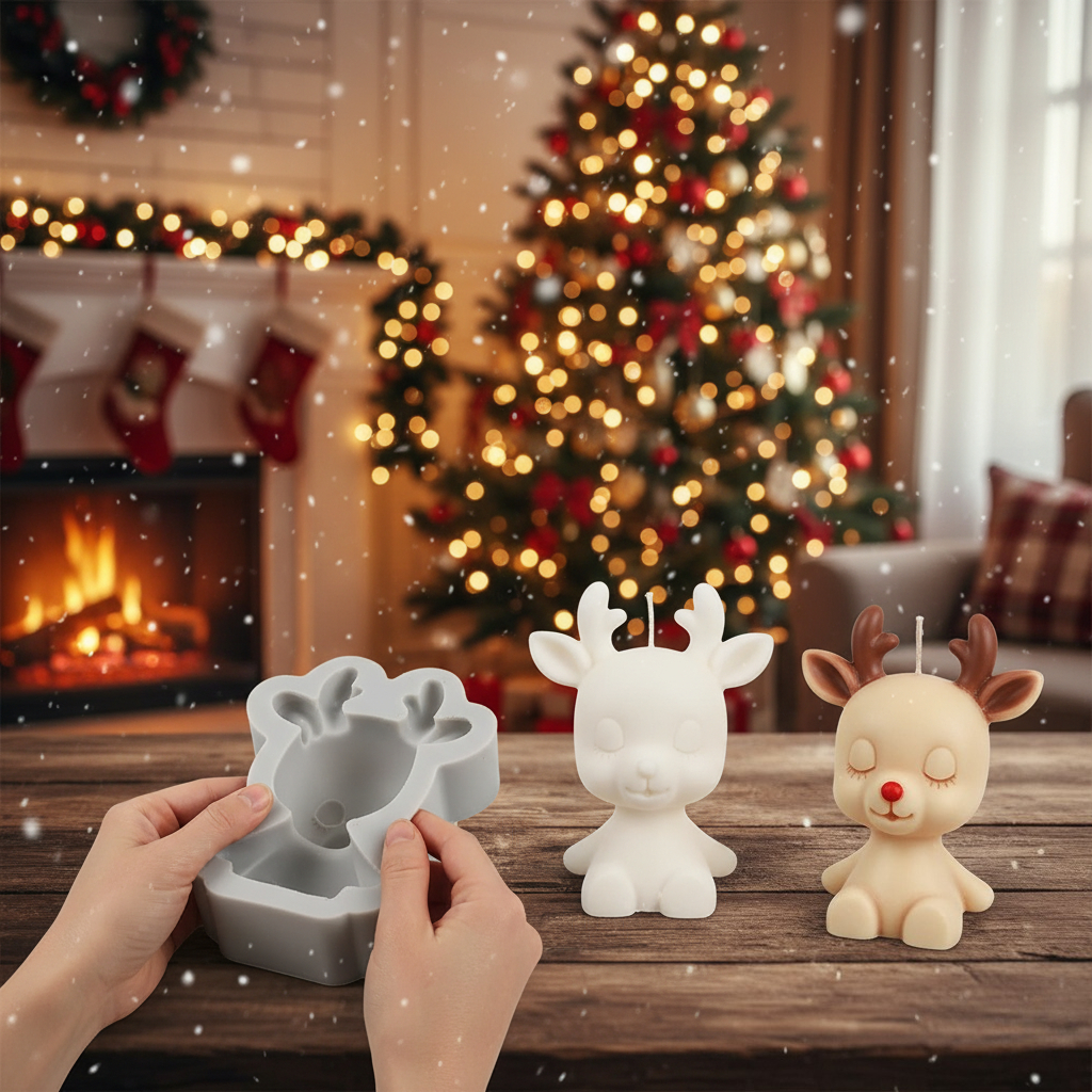 Durable 3D Elk Silicone Mold C - مراجعة Soap Making Activity وسعره
