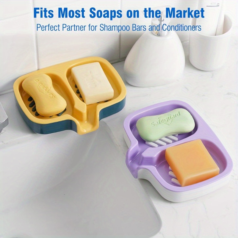 Double-Layer Soap Dish with Dr - مراجعة Soap Dish Draining وسعره