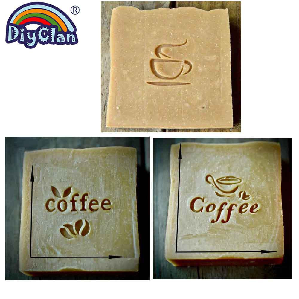 Coffee Bean Pattern Handmade S - مراجعة Soap Stamp Custom وسعره