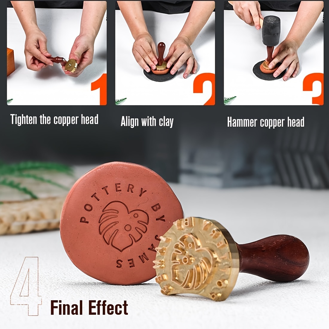 Logo Custom Clay Ceramic Stamp - مراجعة Soap Stamp Custom وسعره