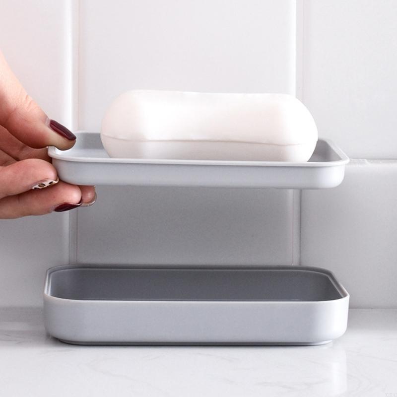 2PCS Soap Dish Plastic Soap Ho - مراجعة Soap Dish Draining وسعره