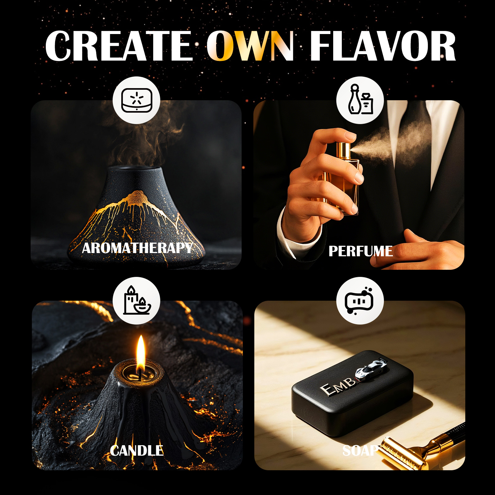 6PC/1PC 10ML Men's Essential o - مراجعة Soap Making Friend وسعره