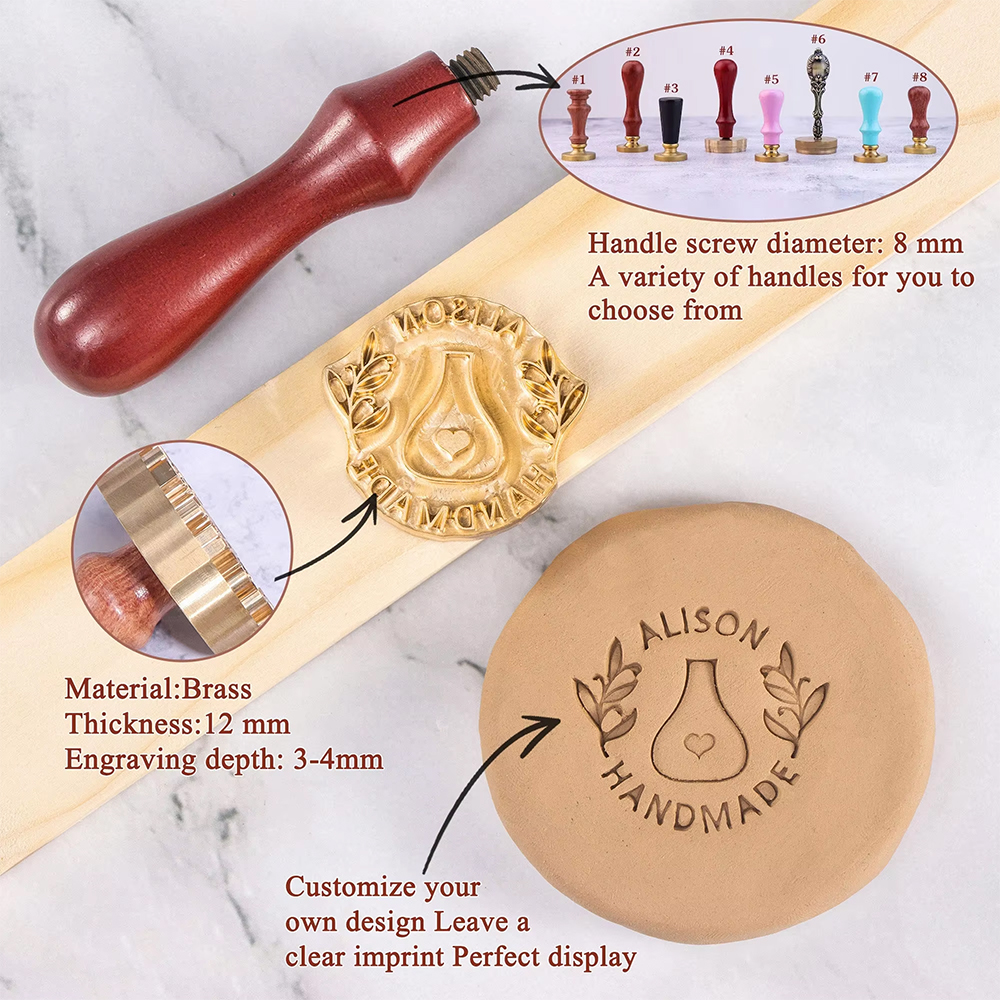 Custom Clay Pattern and Wooden - مراجعة Soap Stamp Custom وسعره