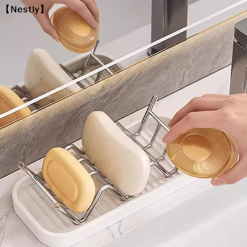 Stainless Steel W-Shaped Soap  - مراجعة Soap Dish Draining وسعره