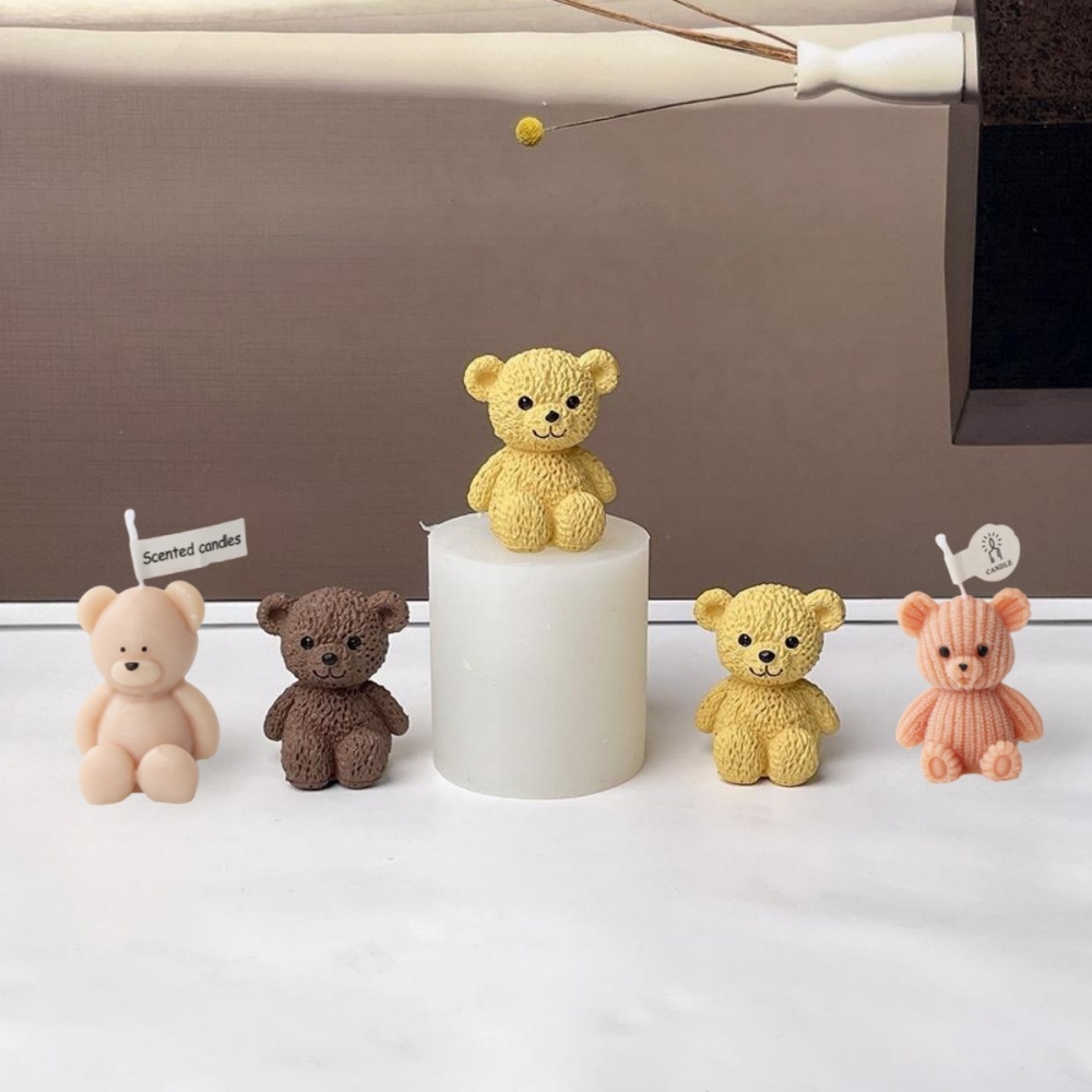 3D Cute Bear Candle Making Mou - مراجعة Soap Making Additives وسعره