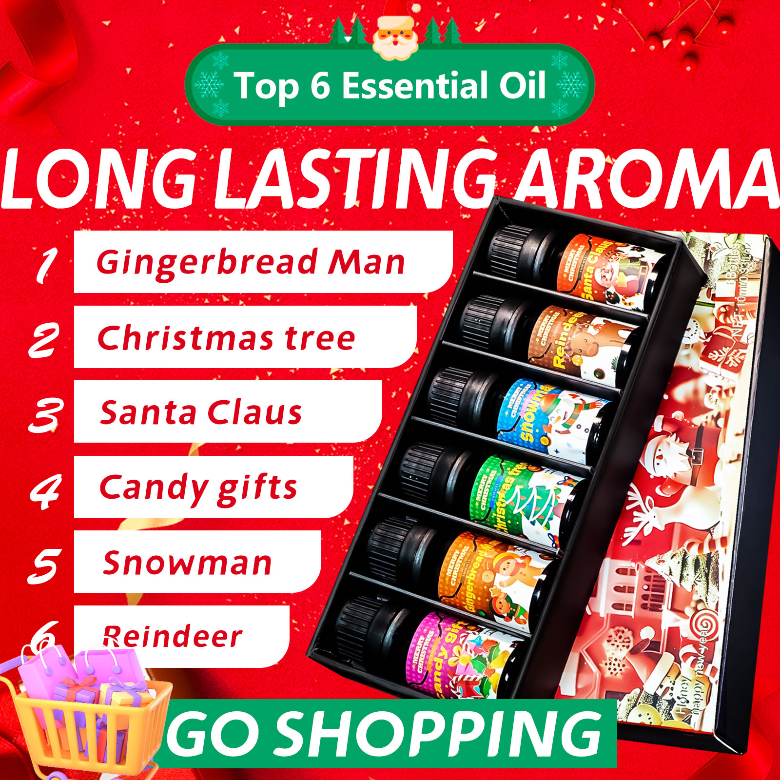 6PC/1PC 10ML Merry Christmas E - مراجعة Soap Making Friend وسعره