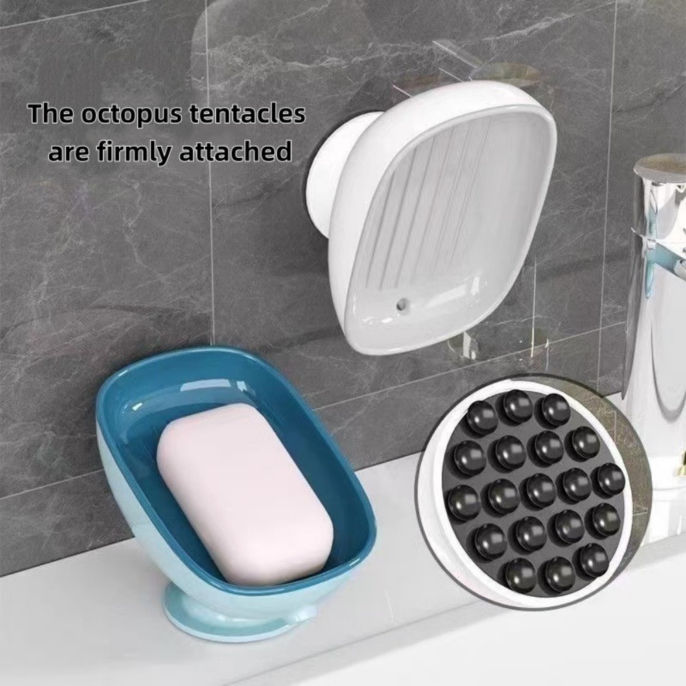 1pc Super Suction Cup Bathroom - مراجعة Soap Dish Draining وسعره