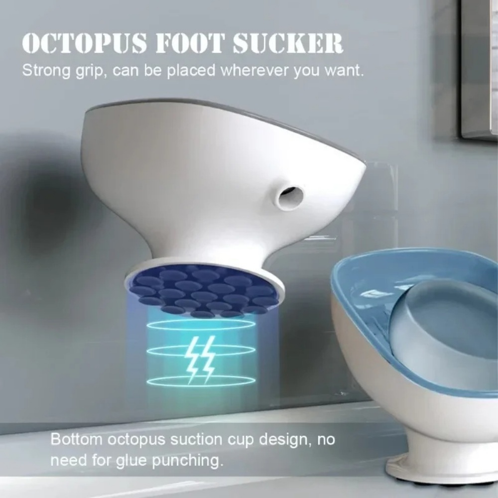 1pc Super Suction Cup Bathroom - مراجعة Soap Dish Draining وسعره
