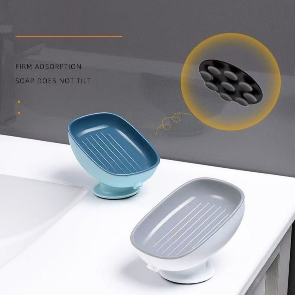 1pc Super Suction Cup Bathroom - مراجعة Soap Dish Draining وسعره