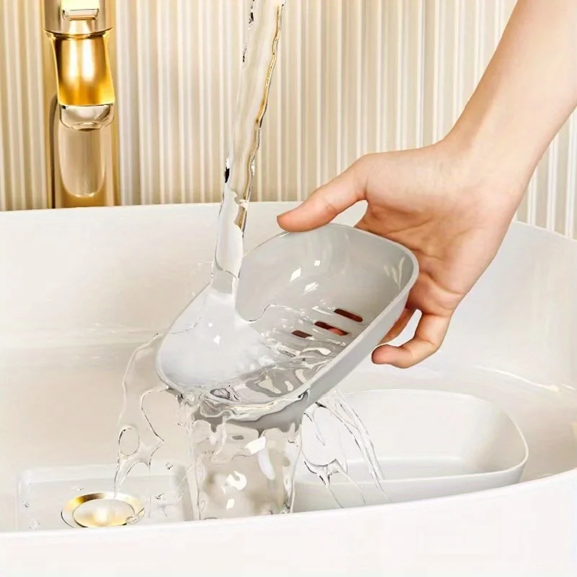 1pc Double Layer Drain Soap Bo - مراجعة Soap Making Box وسعره