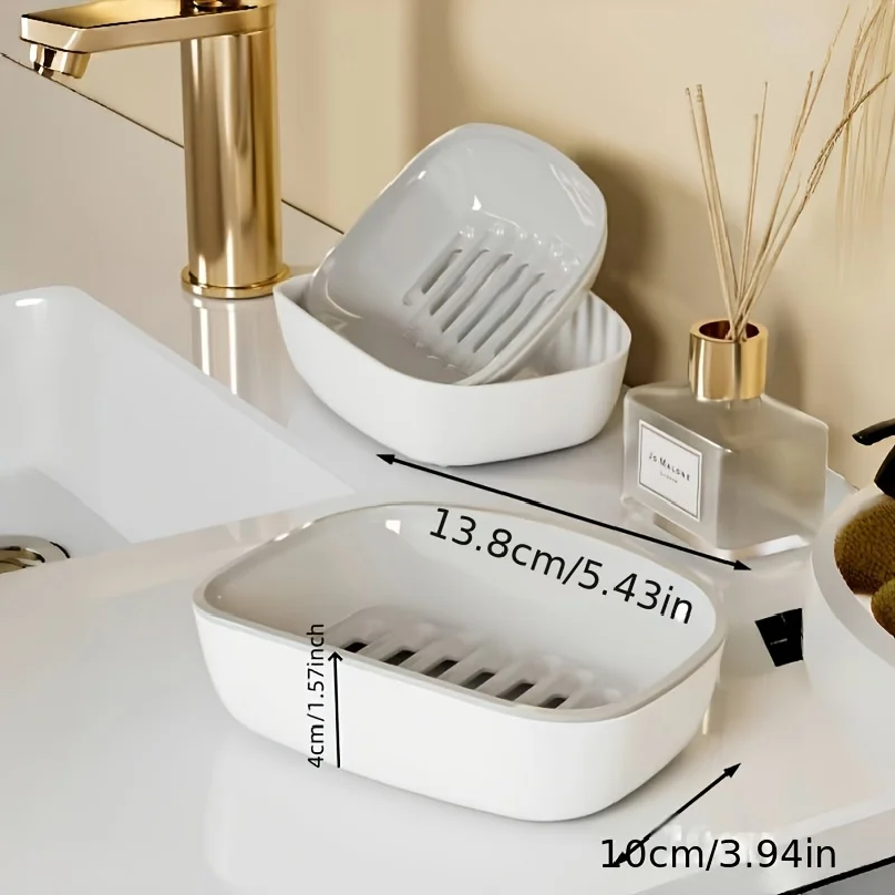 1pc Double Layer Drain Soap Bo - مراجعة Soap Making Box وسعره