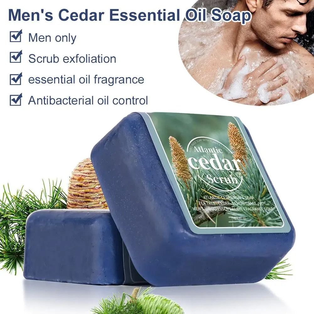Men's Cedar Essential Oil Soap - مراجعة Castor Oil Soap وسعره