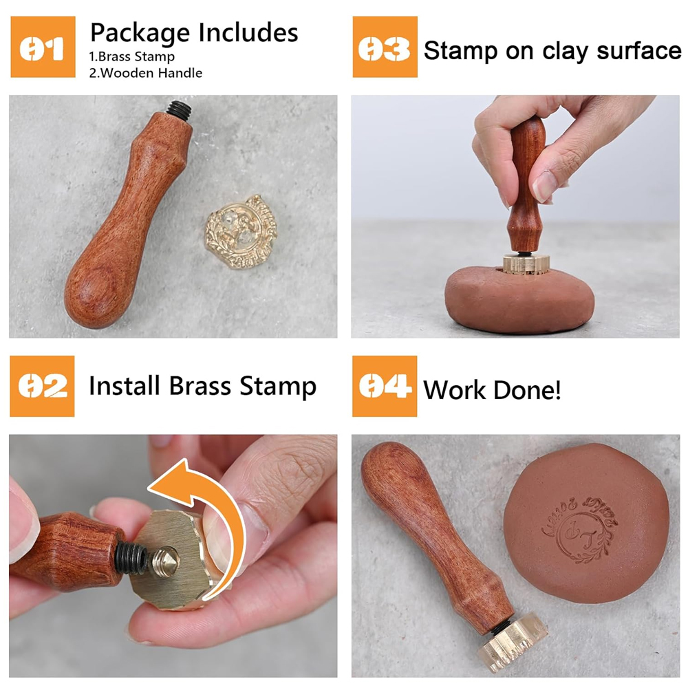Personalized Clay Stamp with 1 - مراجعة Soap Stamp Custom وسعره