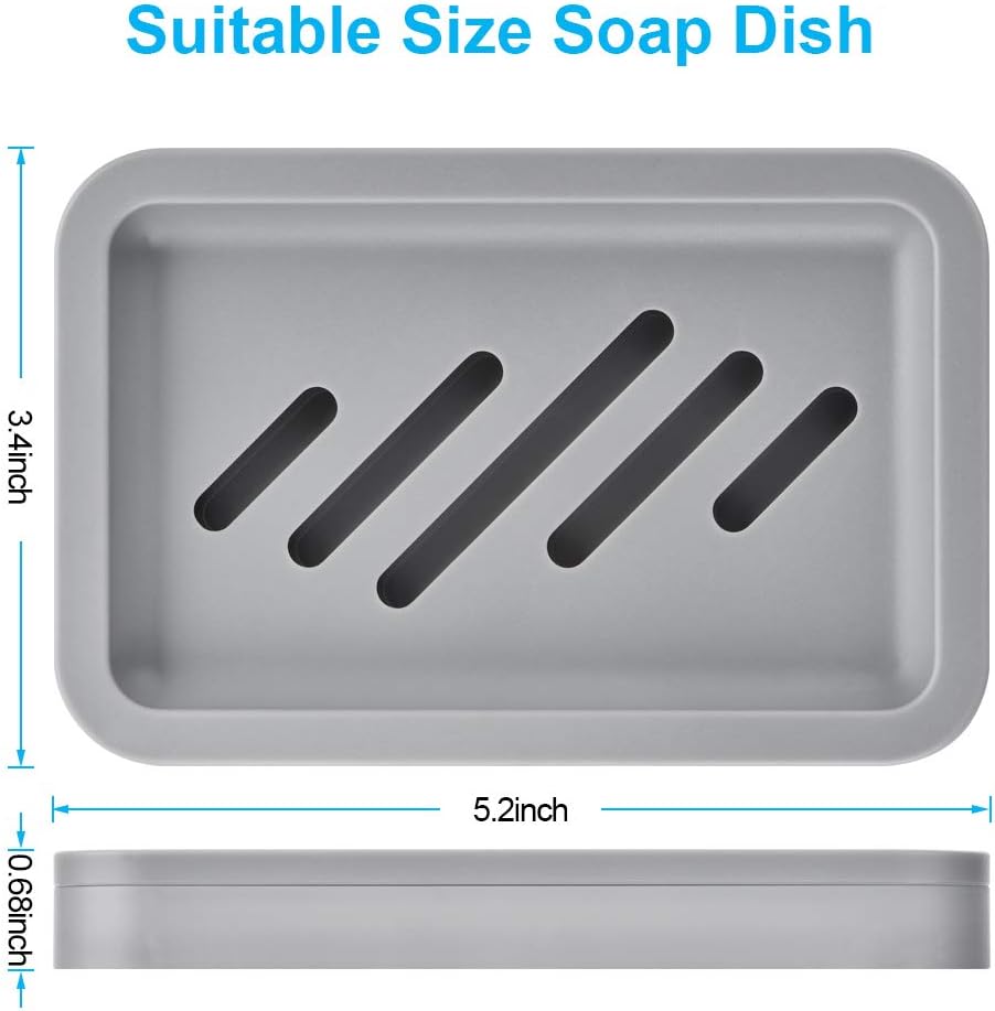 2-Pack Draining Soap Dish with - مراجعة Soap Dish Draining وسعره
