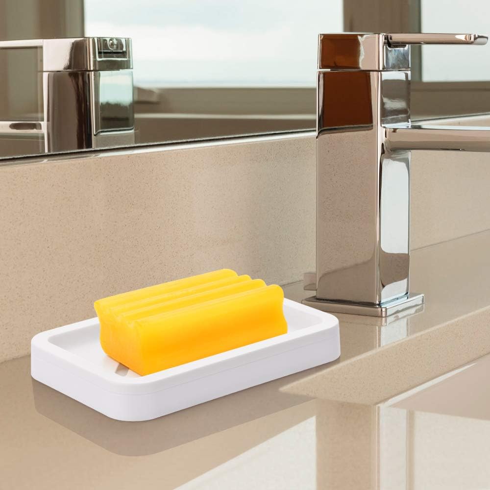 2-Pack Draining Soap Dish with - مراجعة Soap Dish Draining وسعره