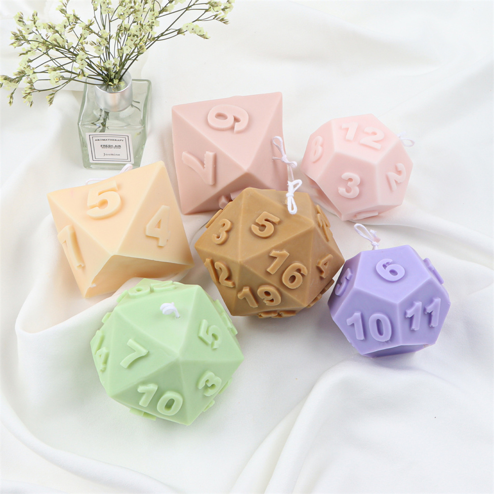 Large Silicone Polyhedral Dice - مراجعة Soap Making Additives وسعره