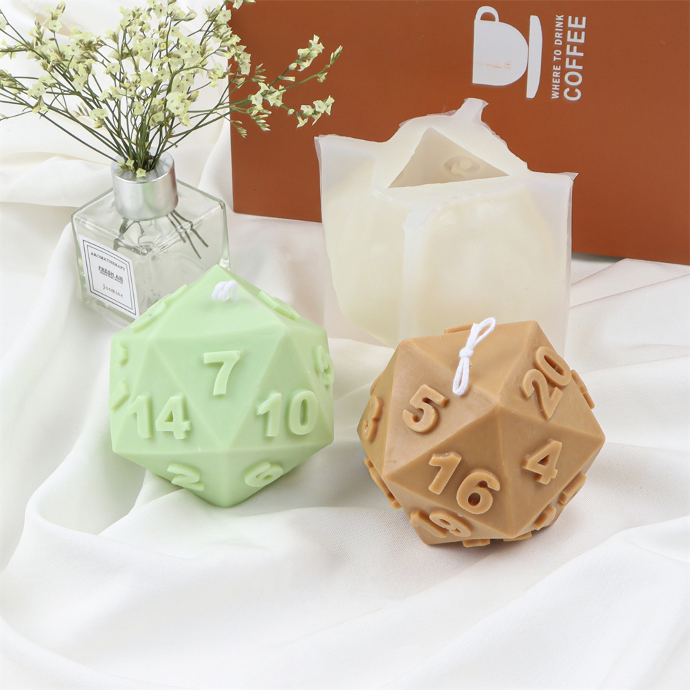 Large Silicone Polyhedral Dice - مراجعة Soap Making Additives وسعره